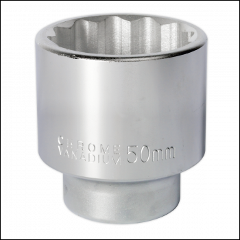 Sealey S34/50 Premier Socket 3/4 inch Sq Drive 50mm