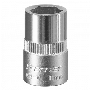 Sealey S3811 Premier Socket 3/8 inch Sq Drive 11mm