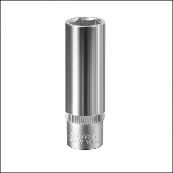 Sealey S3814D Premier Deep Socket 3/8 inch Sq Drive 14mm