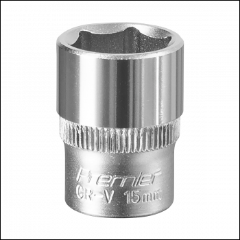 Sealey S3815 Premier Socket 3/8 inch Sq Drive 15mm