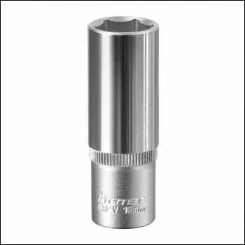 Sealey S3816D Premier Deep Socket 3/8 inch Sq Drive 16mm