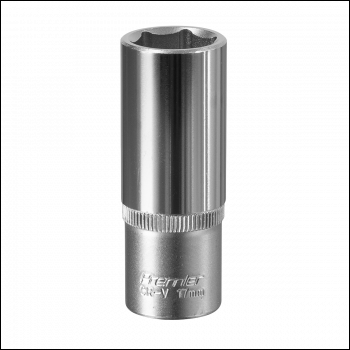 Sealey S3817D Premier Deep Socket 3/8 inch Sq Drive 17mm