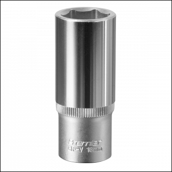 Sealey S3818D Premier Deep Socket 3/8 inch Sq Drive 18mm