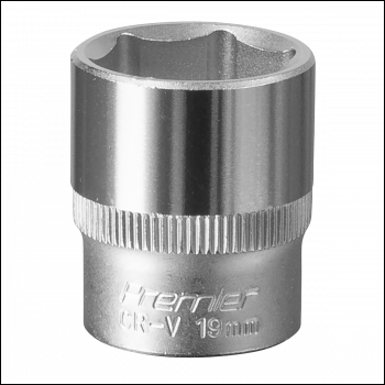 Sealey S3819 Premier Socket 3/8 inch Sq Drive 19mm