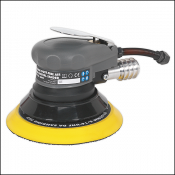Sealey SA09 Dust-Free Air Palm Orbital Sander 150mm