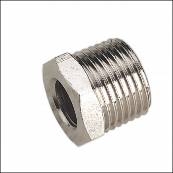 Sealey SA1/1214F Adaptor 1/2 inch BSPT Male to 1/4 inch BSP Female