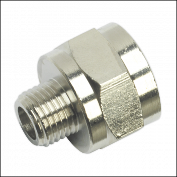 Sealey SA1/1412F Adaptor 1/4 inch BSPT Male to 1/2 inch BSP Female