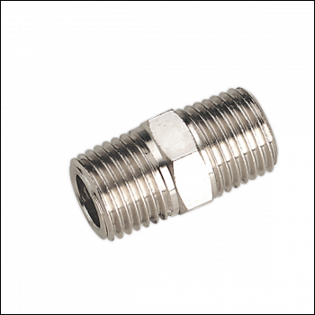 Sealey SA1/1414 Double Male Union 1/4 inch BSPT to 1/4 inch BSPT