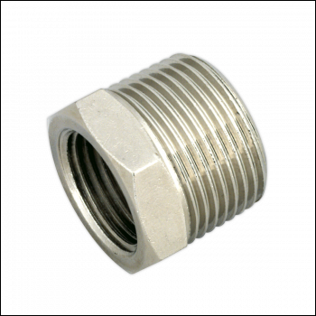 Sealey SA1/3412F Adaptor 3/4 inch BSPT Male to 1/2 inch BSP Female