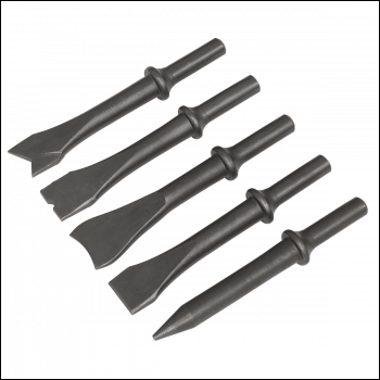 Sealey SA12C Air Hammer Chisel Set 120mm 5pc