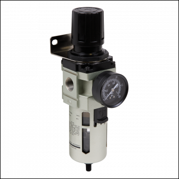 Sealey SA206FRAD Auto Drain Air Filter/Regulator Max. Airflow 140cfm