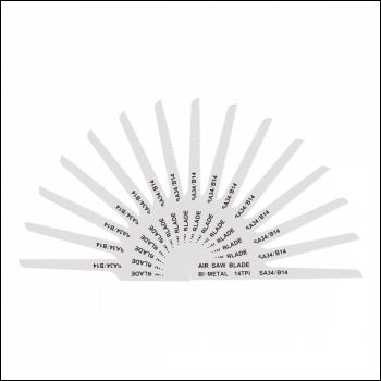 Sealey SA34/B1415 94.5mm HSS Air Saw Blade 14tpi - Pack of 15