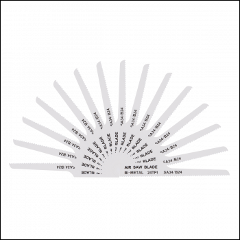 Sealey SA34/B2415 94.5mm HSS Air Saw Blade 24tpi - Pack of 15
