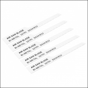 Sealey SA34/B32 94.5mm HSS Air Saw Blade 32tpi - Pack of 5
