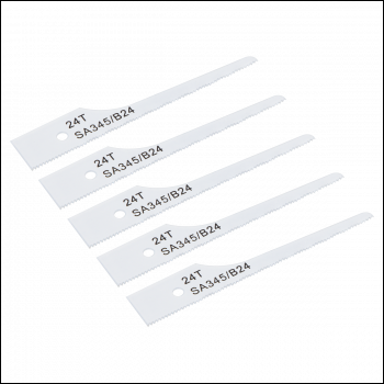 Sealey SA345/B24 74mm HSS Air Saw Blade 24tpi - Pack of 5