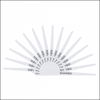 Sealey SA345/B3215 74mm HSS Air Saw Blade 32tpi - Pack of 15