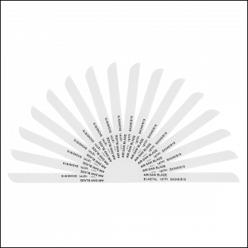 Sealey SA346/B1815 141mm HSS Air Saw Blade 18tpi - Pack of 15
