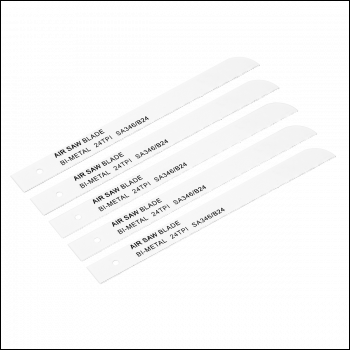 Sealey SA346/B24 141mm HSS Air Saw Blade 24tpi - Pack of 5