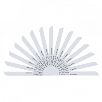 Sealey SA346/B2415 141mm HSS Air Saw Blade 24tpi - Pack of 15