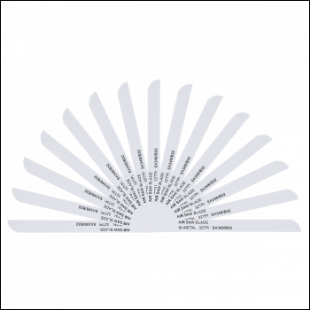 Sealey SA346/B3215 141mm HSS Air Saw Blade 32tpi - Pack of 15