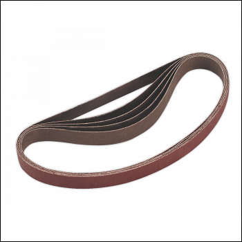 Sealey SA355/B80G 20 x 520mm Sanding Belt 80Grit - Pack of 5