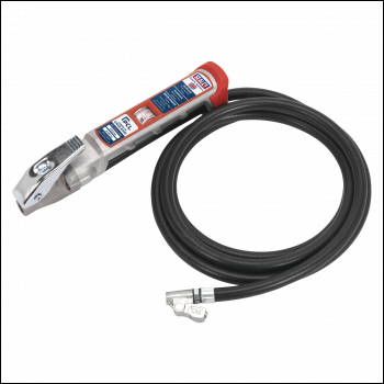 Sealey SA37/94 PCL Professional Tyre Inflator with 2.5m Hose & Clip-On Connector