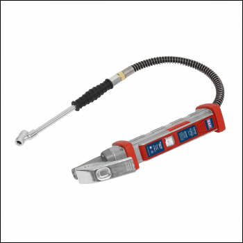 Sealey SA371 Tyre Inflator with 0.5m Hose & Twin Push-On Connector