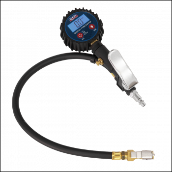 Sealey SA400 Digital Tyre Inflator with Clip-On Connector
