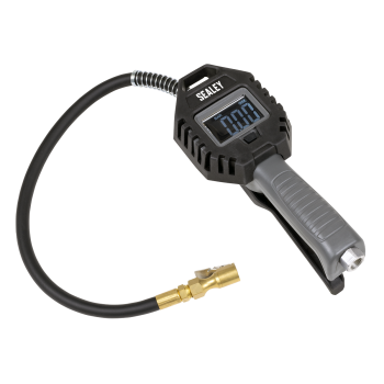 Sealey SA500 Digital Tyre Inflator with Clip-On Connector Rechargeable