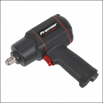 Sealey SA6007 Premier Twin Hammer Composite Air Impact Wrench 1/2 inch Sq Drive