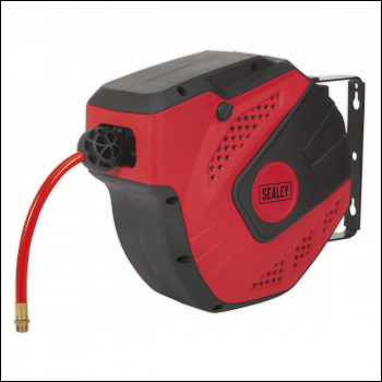 Sealey SA821 10m Auto-Rewind Control PU Air Hose Reel 8mm ID