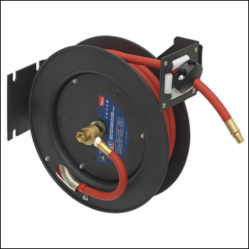 Sealey SA84 8m Retractable Rubber Air Hose with Steel Reel 10mm ID