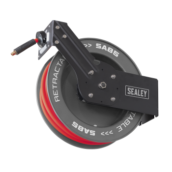 Sealey SA85 20m Retractable Rubber Air Hose with Steel Reel 10mm ID