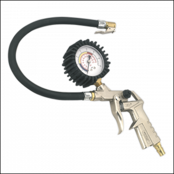 Sealey SA924 Tyre Inflator with Clip-On Connector