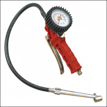 Sealey SA9312 Tyre Inflator with Twin Push-On Connector