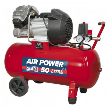 Sealey SAC05030 50L V-Twin Direct Drive Air Compressor 3hp