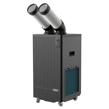 Sealey SAC12001 Industrial Spot Cooler Air Conditioner/Dehumidifier/Air Cooler 12,000Btu/hr (3.5kW)