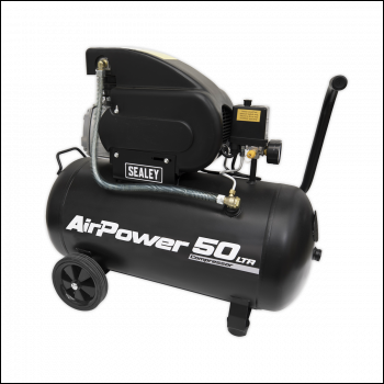 Sealey SAC5020A Air Compressor 50L Direct Drive 2hp