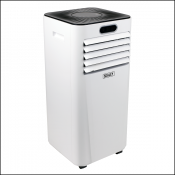 Sealey SAC7000 Portable Air Conditioner/Dehumidifier/Air Cooler with Window Sealing Kit 7,000Btu/hr