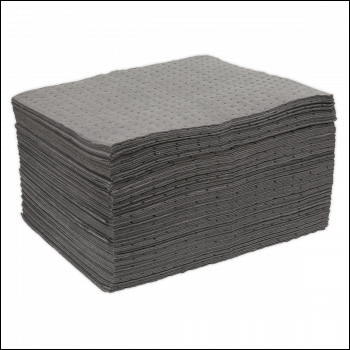 Sealey SAP01 Spill Absorbent Pads - Pack of 100