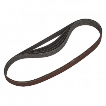 Sealey SB0019 25 x 762mm Sanding Belt 120Grit - Pack of 5