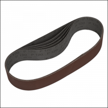 Sealey SB005 50 x 686mm Sanding Belt 120Grit - Pack of 5