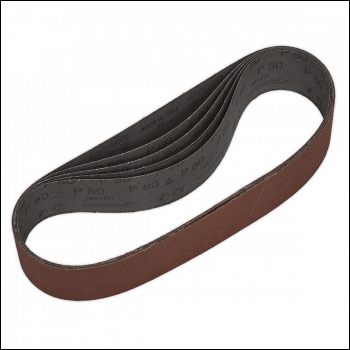 Sealey SB007 50 x 686mm Sanding Belt 80Grit - Pack of 5