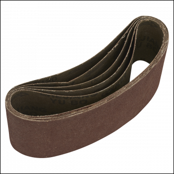 Sealey SB120457 76 x 457mm Sanding Belt 120Grit - Pack of 5