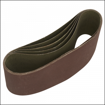 Sealey SB240457 76 x 457mm Sanding Belt 240Grit - Pack of 5