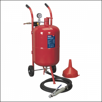 Sealey SB997 Shot Blaster with Water Trap & Wheels 37L
