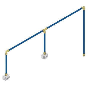 Sealey SBAKIT228 SharkBite® 12m 2-Drop Air Supply System Kit 28mm