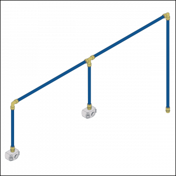 Sealey SBAKIT2 SharkBite® 12m 2-Drop Air Supply System Kit