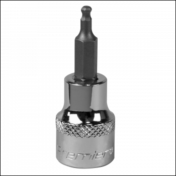 Sealey SBBH001 Premier Ball-End Hex Socket Bit 3/8 inch Sq Drive 3mm