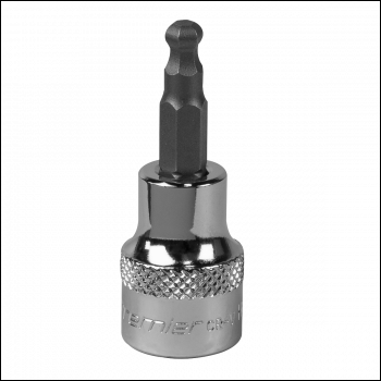 Sealey SBBH003 Premier Ball-End Hex Socket Bit 3/8 inch Sq Drive 5mm